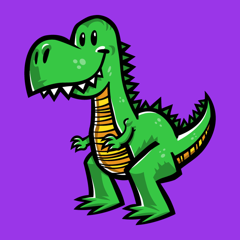 Dinosaur cartoon - Brian Goff Design & Illustration | Freelance ...