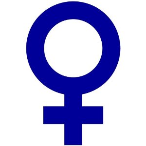 Amazon.com - Female Sex Symbol Decal Sticker (King Blue, 4 inch)