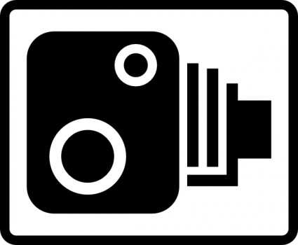 Speed Camera Sign clip art Vector clip art - Free vector for free ...
