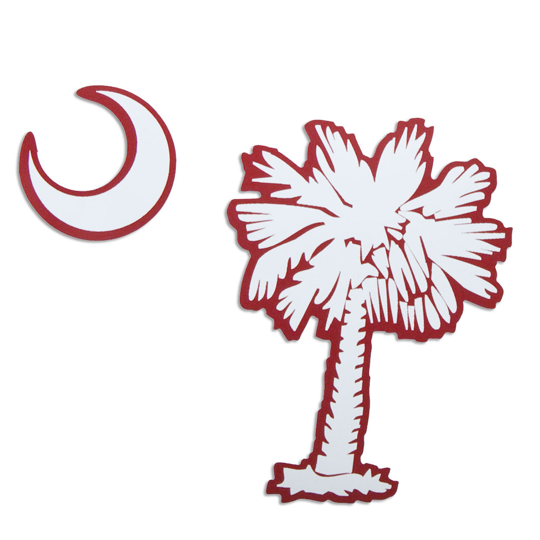 South Carolina Gamecock Palmetto Tree Decal