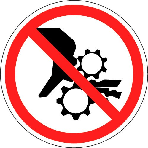 Keep Hands Out / Entanglement Symbol (ISO Prohibition Symbol)