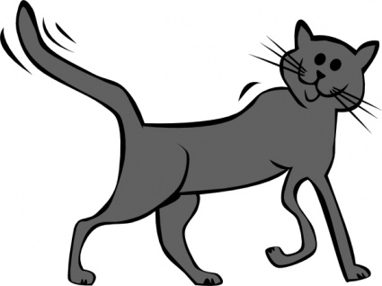 Cartoon Cat clip art vector, free vector images