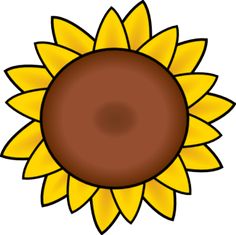 Sunflower clipart vector