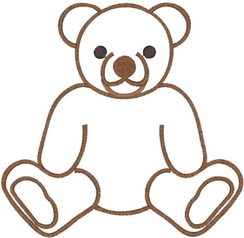 Clipart teddy bear outline