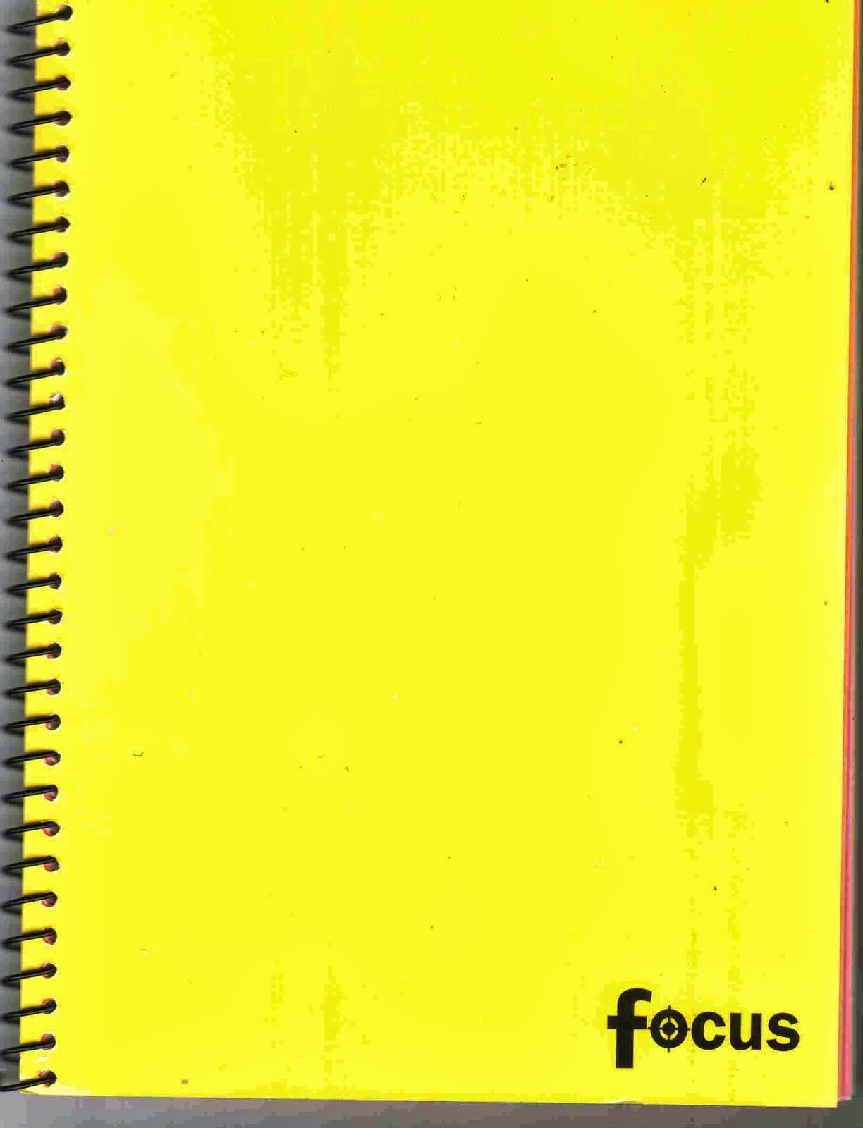 Yellow notebook paper clipart