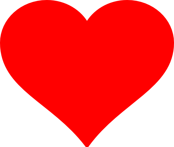 free red heart clip art