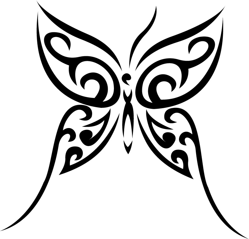 Tribal butterfly clipart - ClipartFox