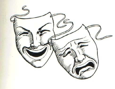 1000+ images about theater mask tattoo