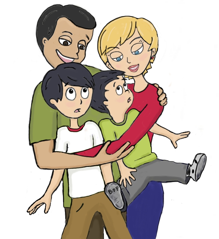 Latino Mutter Cartoon Onanieren