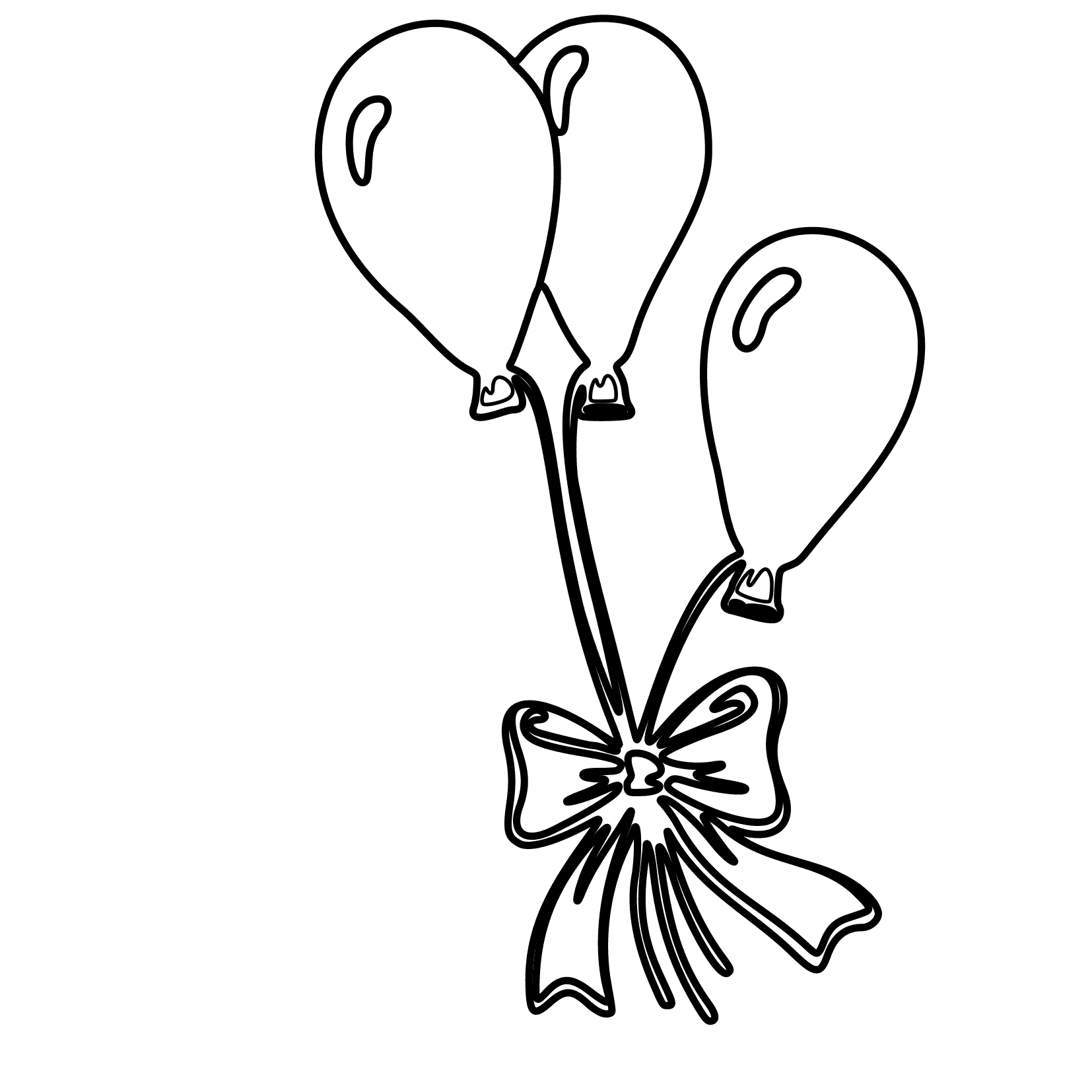 FREE COLOURING SHEETS BALLOONS - ClipArt Best
