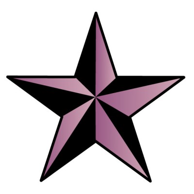 Purple Nautical Star Wall Decal by Kowalla