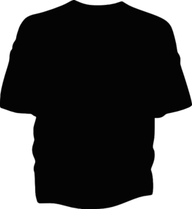 T Shirt Template Black clip art - vector clip art online, royalty ...