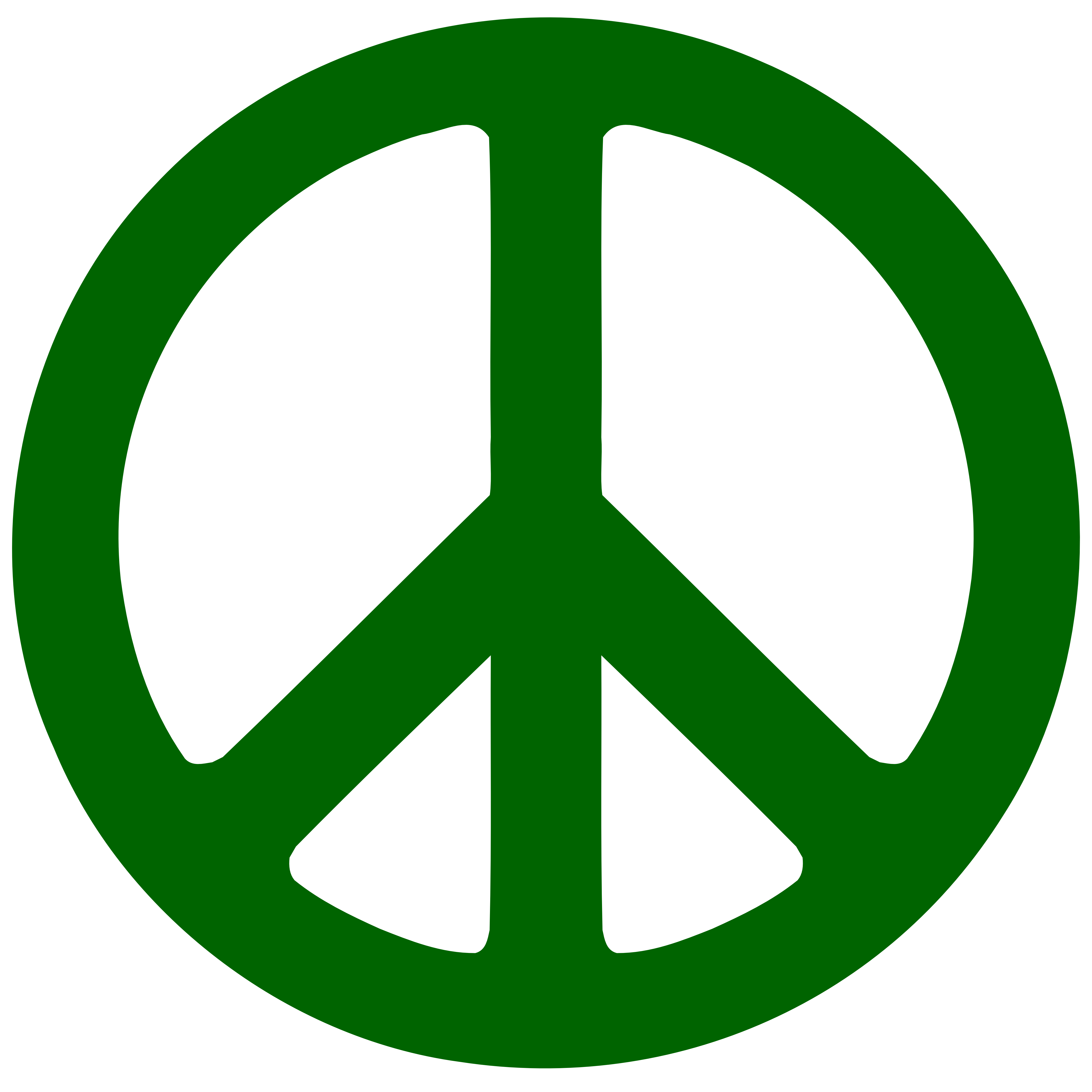 Dark Green Peace Symbol 1 scallywag peacesymbol.org Peace Symbol ...