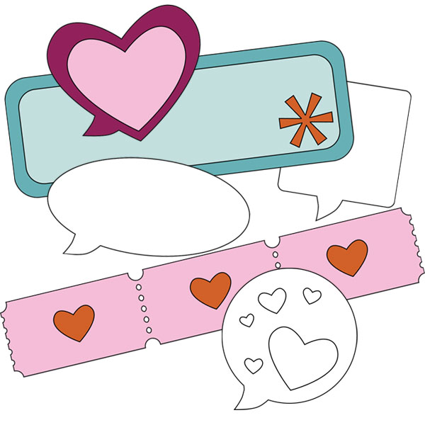 Love Thoughts Printable Stamps — Digital Card Fun