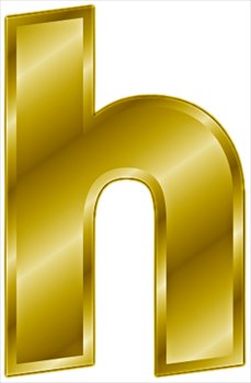 Free gold-letter-h- Clipart - Free Clipart Graphics, Images and ...