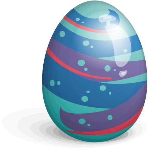 Blue, Easter, Egg icon