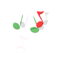 Musical notes, sheet music and moving sound clip art images