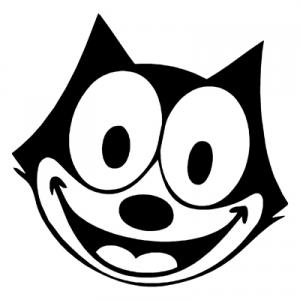 Felix The Cat Cartoon Smile Face Vinyl Car Decal Sticker by decalstick