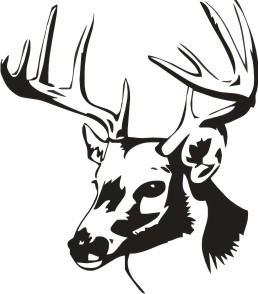 Deer Head 02, Hunting Decals, Fishing Decals, Hunting Sticker ...