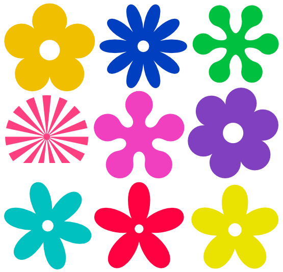Retro Flower Ornaments Flag xochi.info Flowers Flower Art Clip Art ...