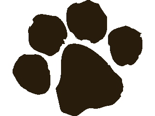 Paw Prints Brown - ClipArt Best