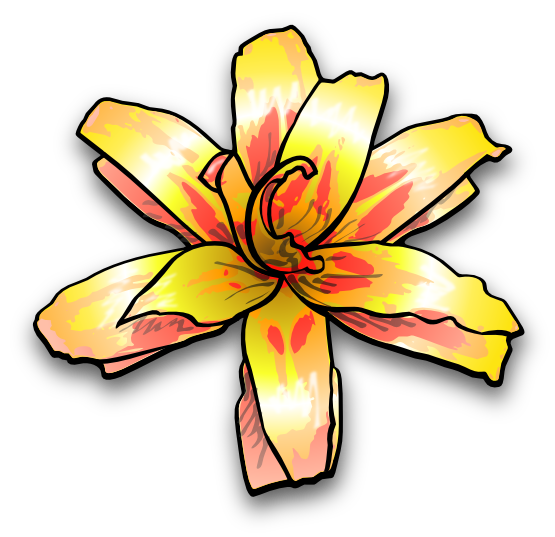 Xochi Flower Flowers 2011 Clip Art SVG openclipart.org commons ...