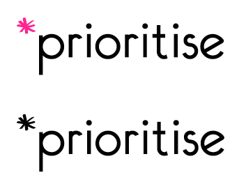 Logo design and development for Prioritise / eightyone design ...