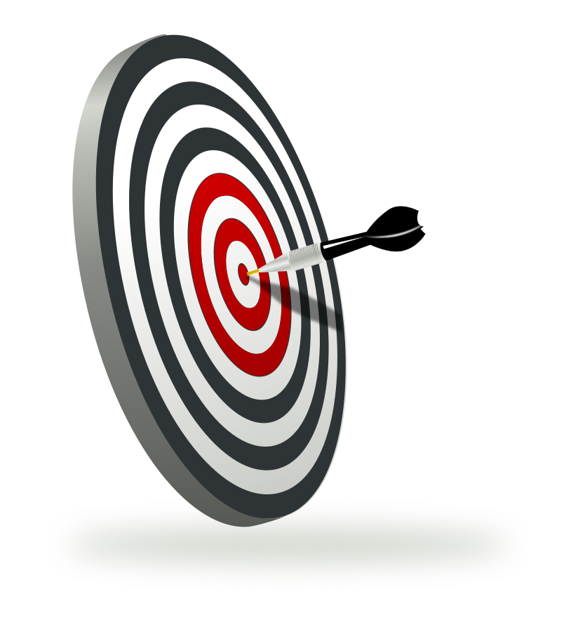 A target with a dart Clipart, vector clip art online, royalty free ...