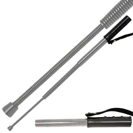 Collapsible Spring 23 inch Silver Baton BTS-23S-CF4403-23 - Batons