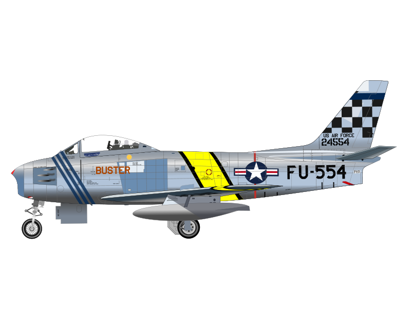 Clipart - F-86F FIGHTER