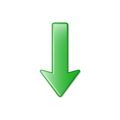arrow_down_2, green, arrow, down, download, icon, narrow, 256x256 ...