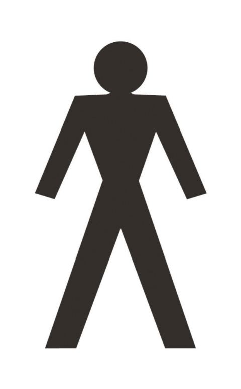 Male WC / Toilet Facility Sign – Non-Photoluminescent Rigid PVC ...