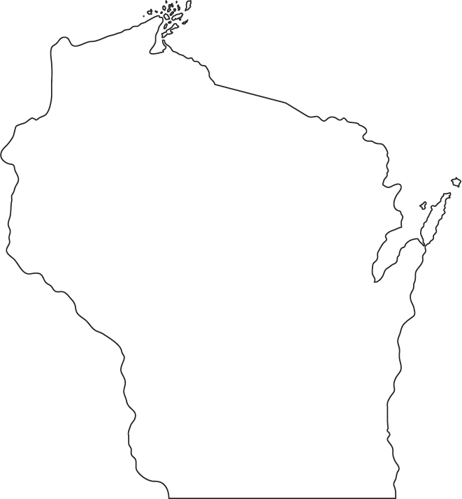 Outline Of Wisconsin State - ClipArt Best