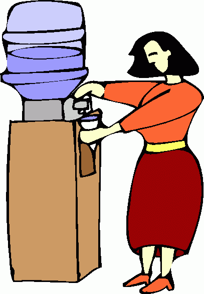 woman_at_water_cooler clipart - woman_at_water_cooler clip art