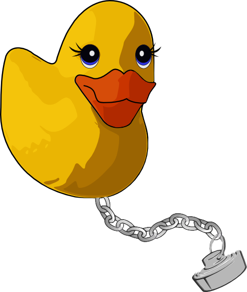 Bathtub Duck clip art Free Vector