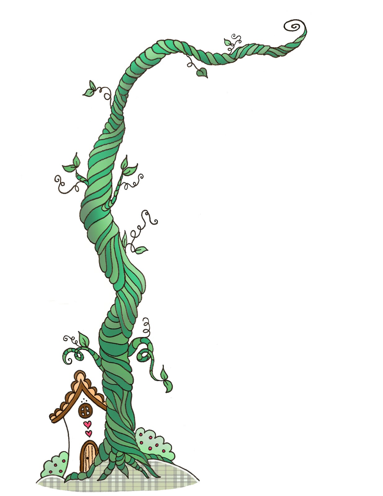 jack and the beanstalk coloring pages free - photo #38