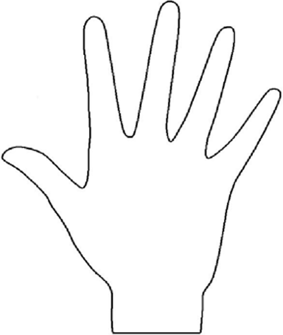 Hand Outline Printable ClipArt Best