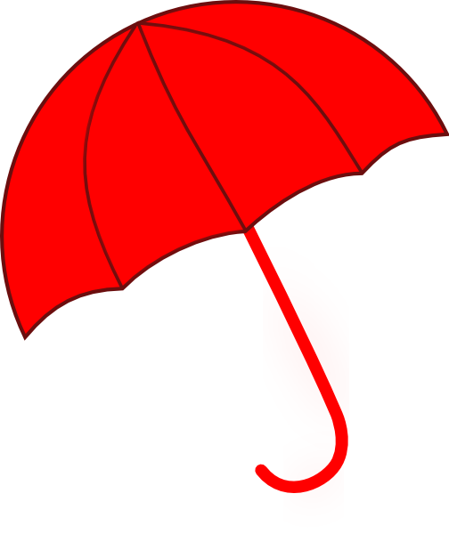 Red Umbrella Clip Art - vector clip art online ...
