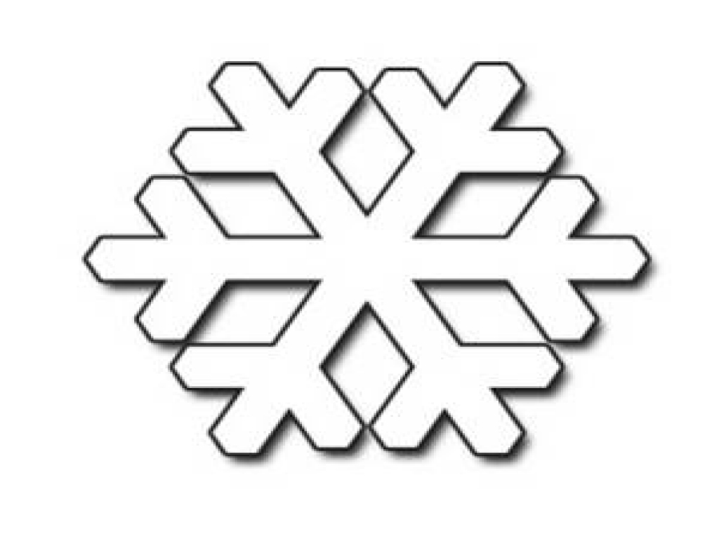 Christmas white tree decorations, simple snowflake clip art black ...