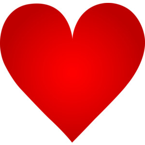 Big red heart clipart