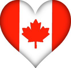 Clipart of canadian flag