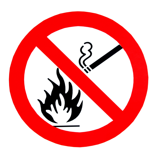 No Smoking No Fire Sign PNG Image - PngPix