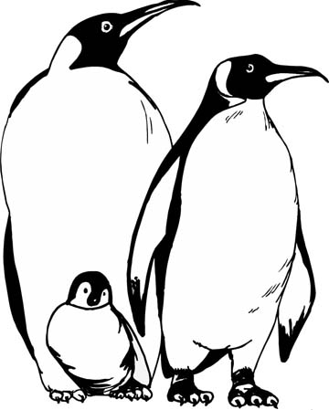 penguin coloring page simple way to color penguin coloring sheet ...