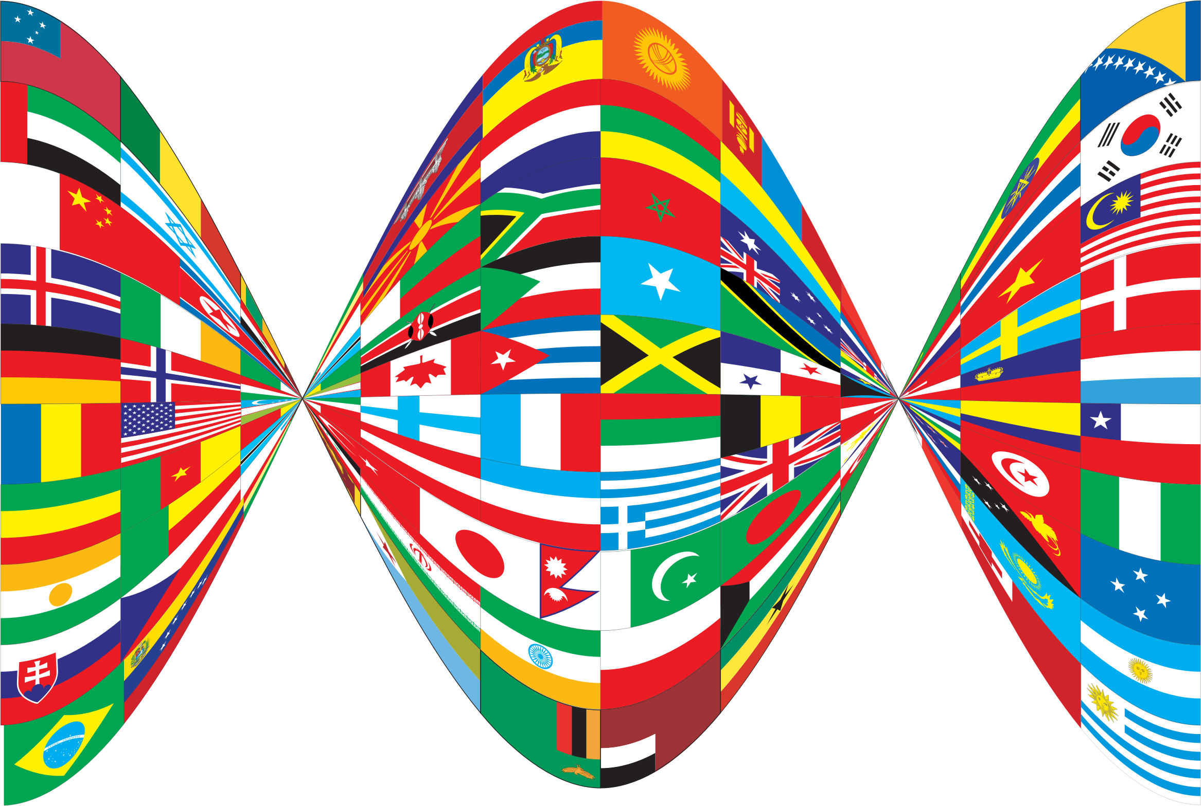 Clipart - World Flags Twist