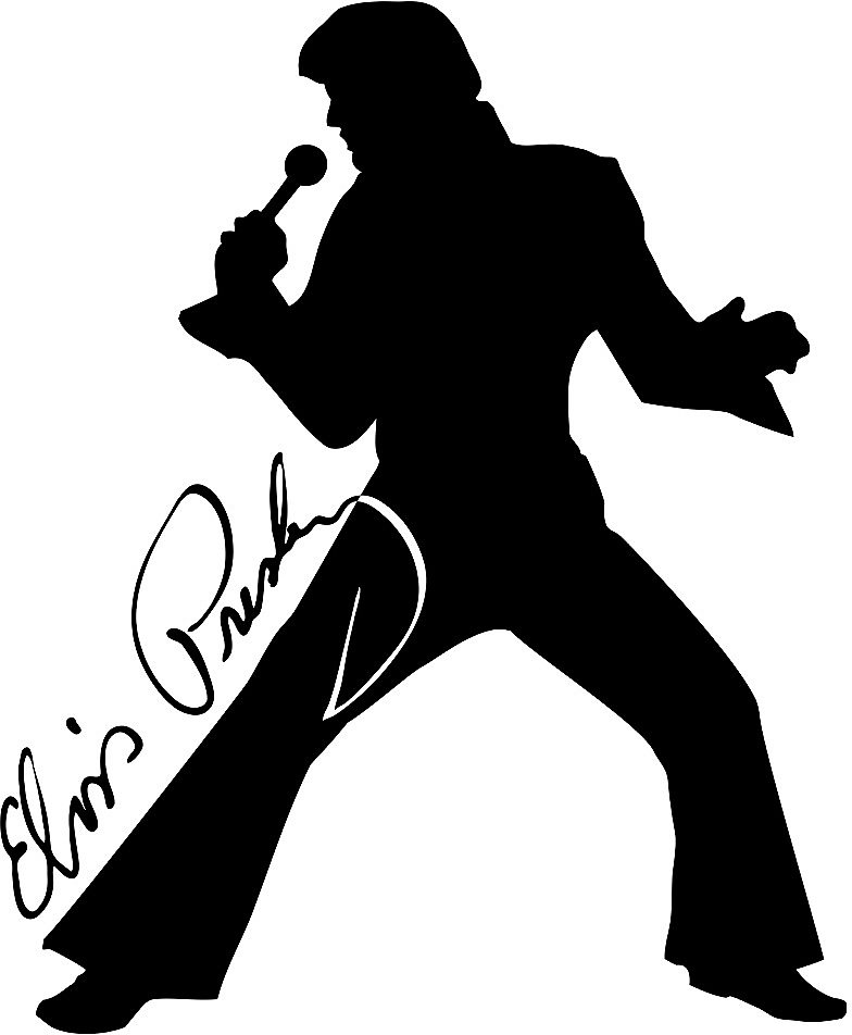 Elvis Presley in Concert Clip Art – Clipart Free Download