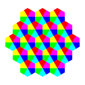 Kite hexagons 6 color Clipart, vector clip art online, royalty ...