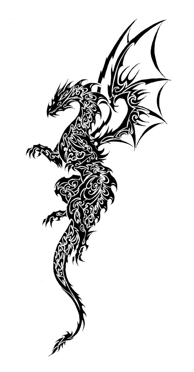 Tribal Dragon Tattoos | Dragon ...