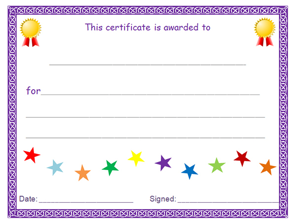 9 Best Images of Printable Blank Certificates - Blank Award ...