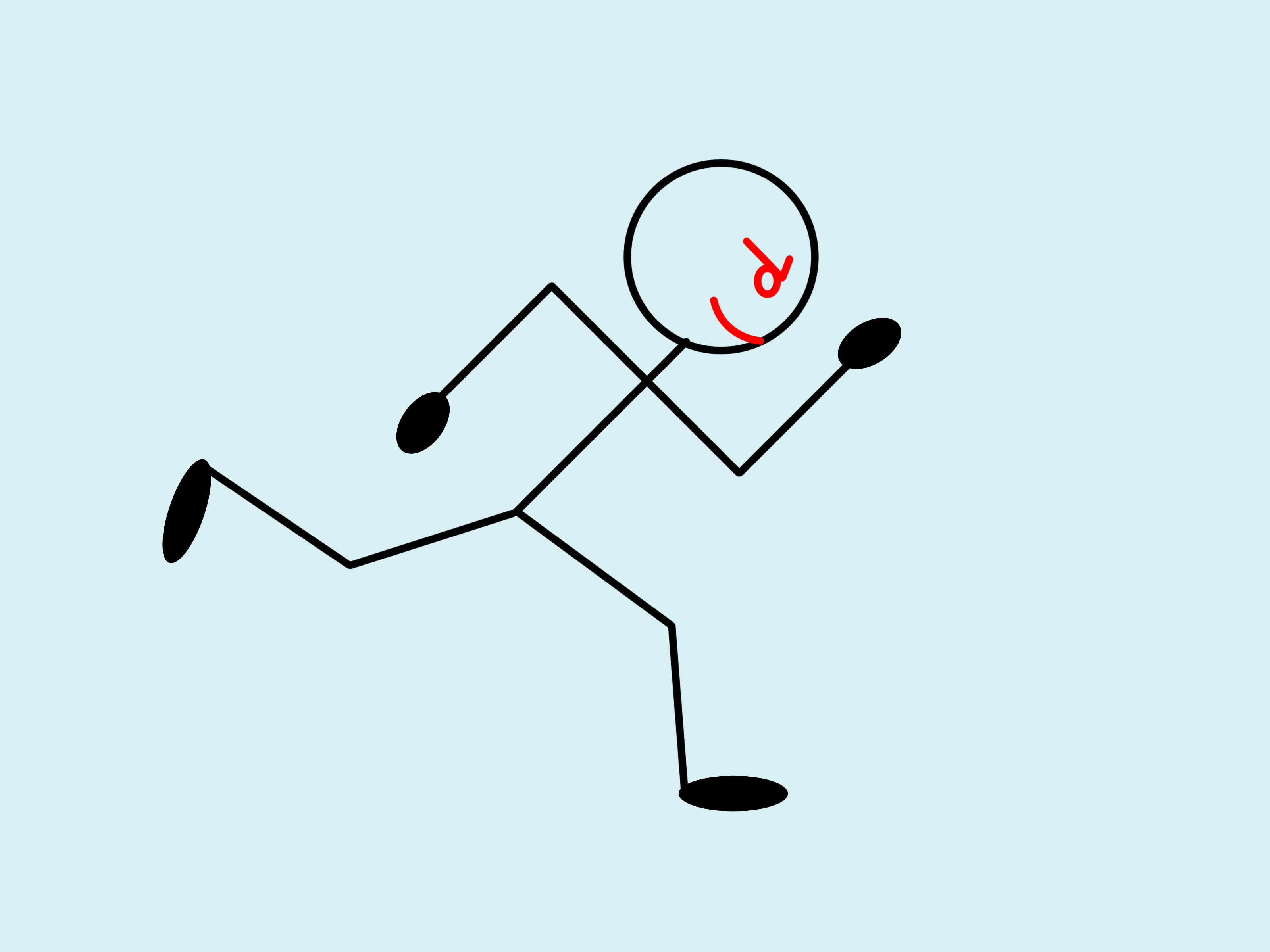 Stick Figure Running