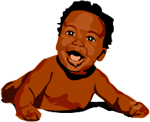 Black Baby Clipart Png